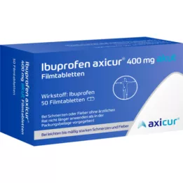 IBUPROFEN axicur 400 mg akut filmovertrukne tabletter, 50 stk