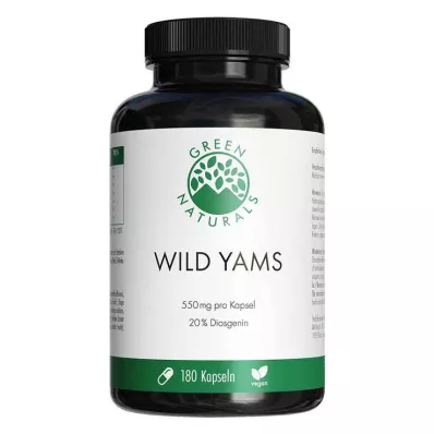 Green Naturals Wild Yam højdosis veganske kapsler, 180 stk