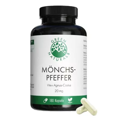 Green Naturals Monks pepper 20 mg højdosis kapsler, 180 stk