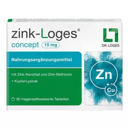 ZINK-LOGES concept 15 mg enterotabletter, 90 stk