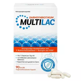 MULTILAC Intestinal synbiotic enteric-coated kapsler, 3X30 stk