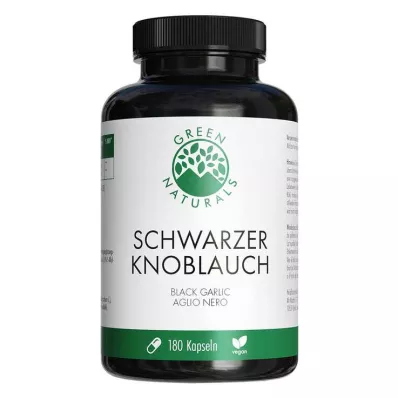 Green Naturals sort hvidløg 750mg vegansk Kps, 180 stk